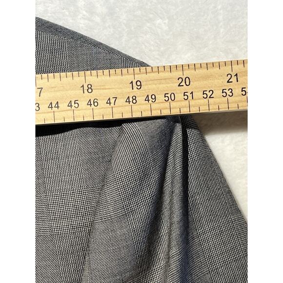 New WOT Ralph Lauren RRL 44L Gray and Ice Blue Glen Plaid Blazer Suit Jacket - Picture 11 of 16